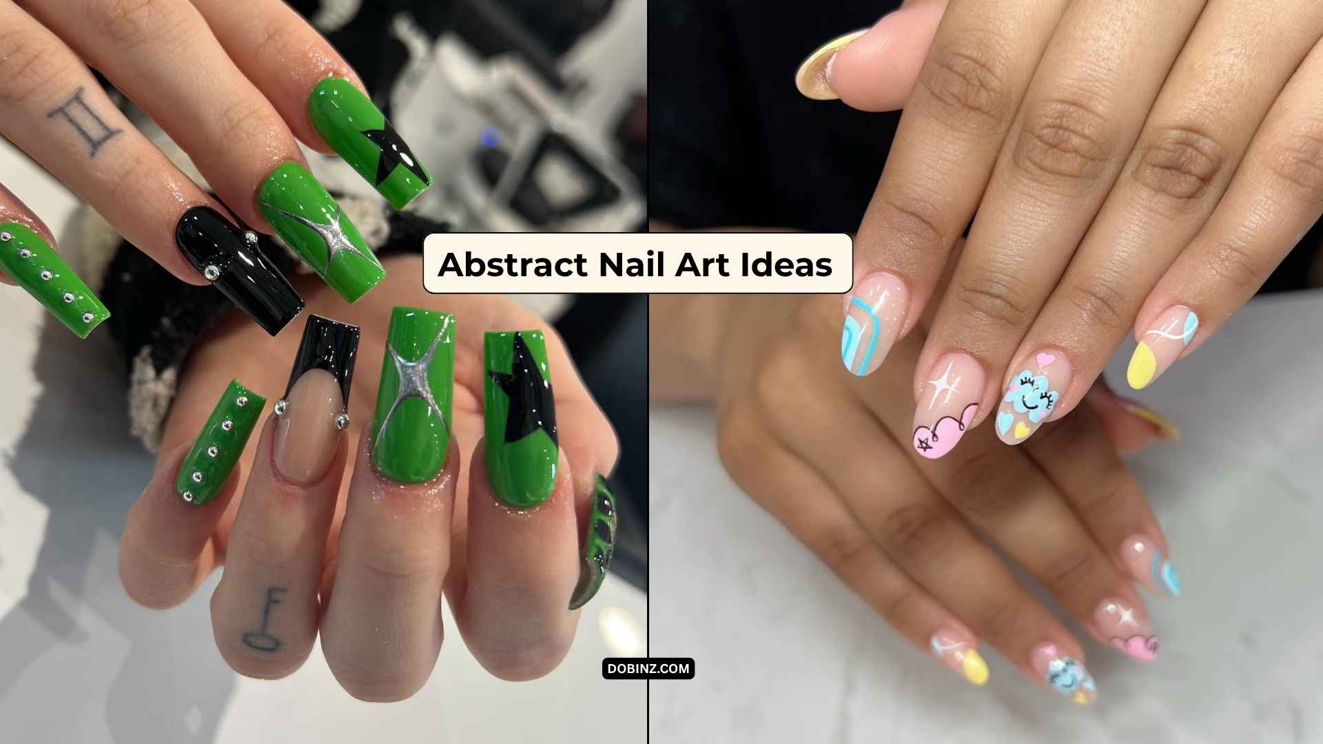 30+ Abstract Nail Art Ideas for a Creative and Trendy Expression